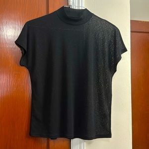 🌼Black Smoky black sheer top